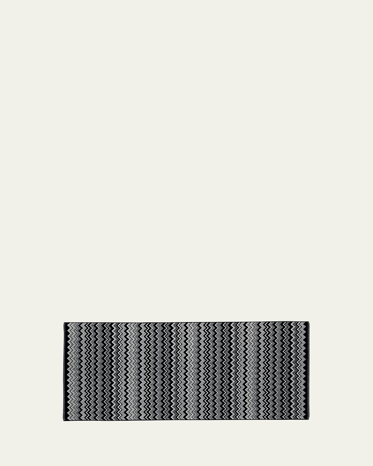 Missoni Keith Bath Mat, 5' X 2' In Nerobianco