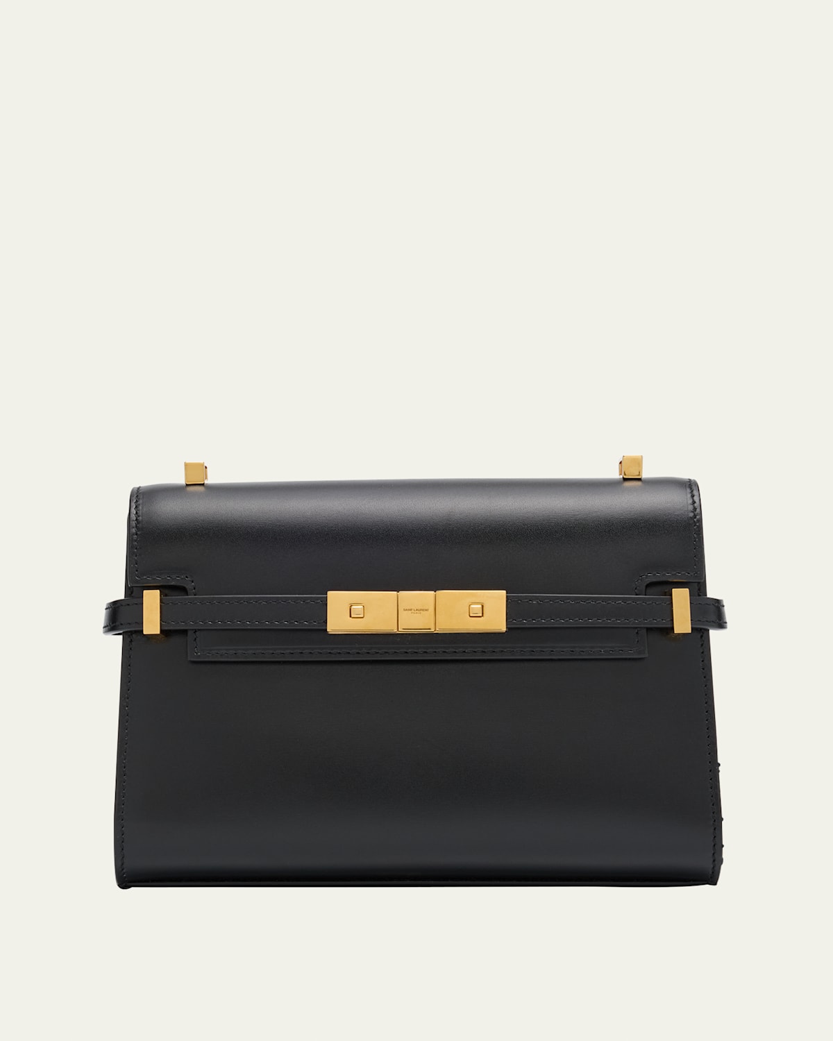 24AW new/Saint Laurent ミニクロスボディバッグ Bag Black YSL New Black Patent Cross Body Bag - Vintage Lux