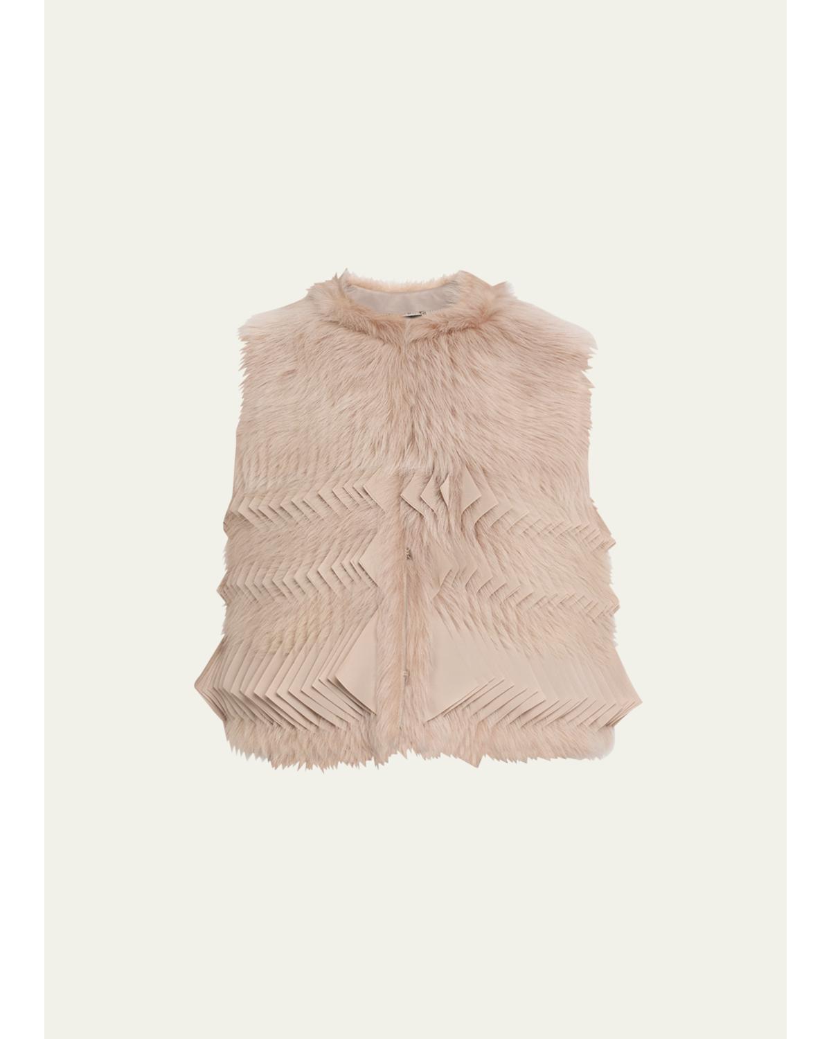 Shearling Silk Vest