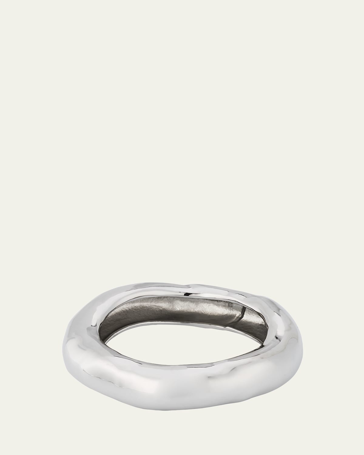 Molten Wide Bangle Bracelet, Size Large