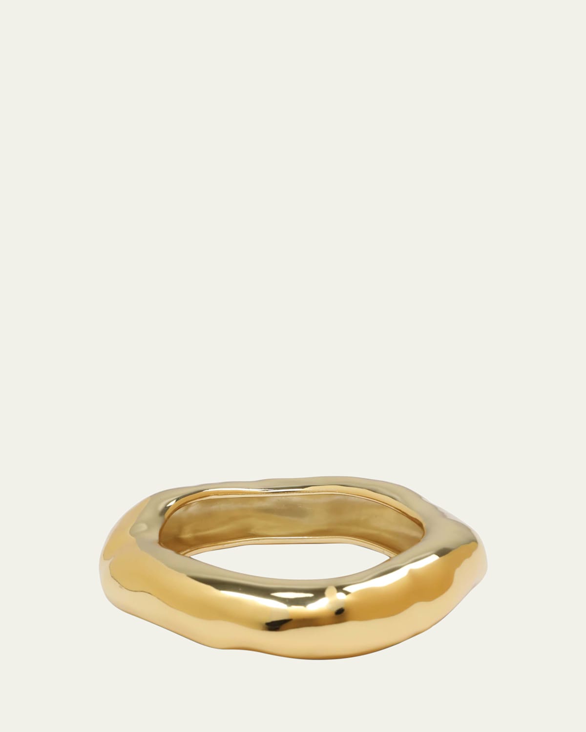 Molten Wide Bangle Bracelet, Size Large