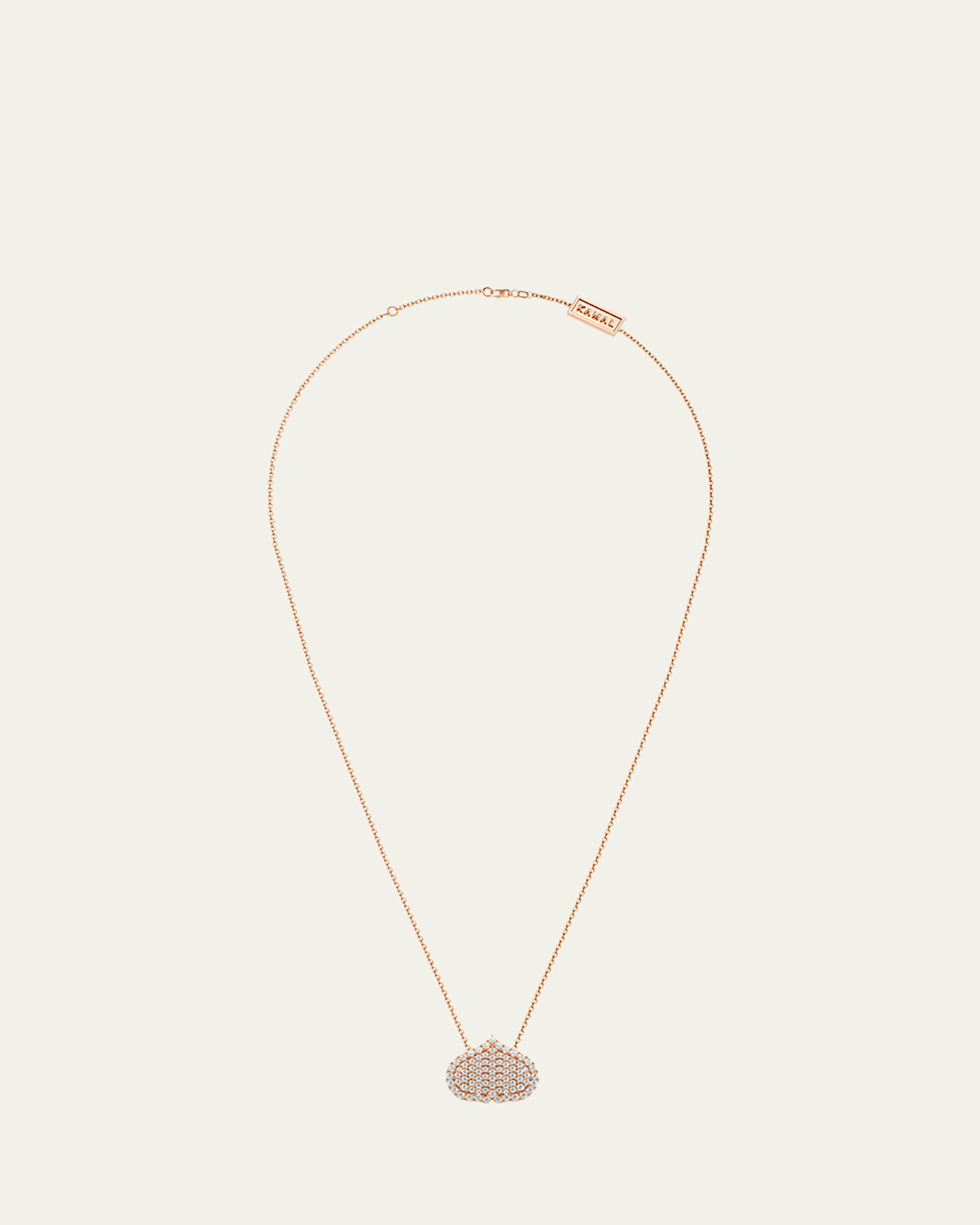 Eye Adore Diamond Pave Pendant Necklace, 15mm
