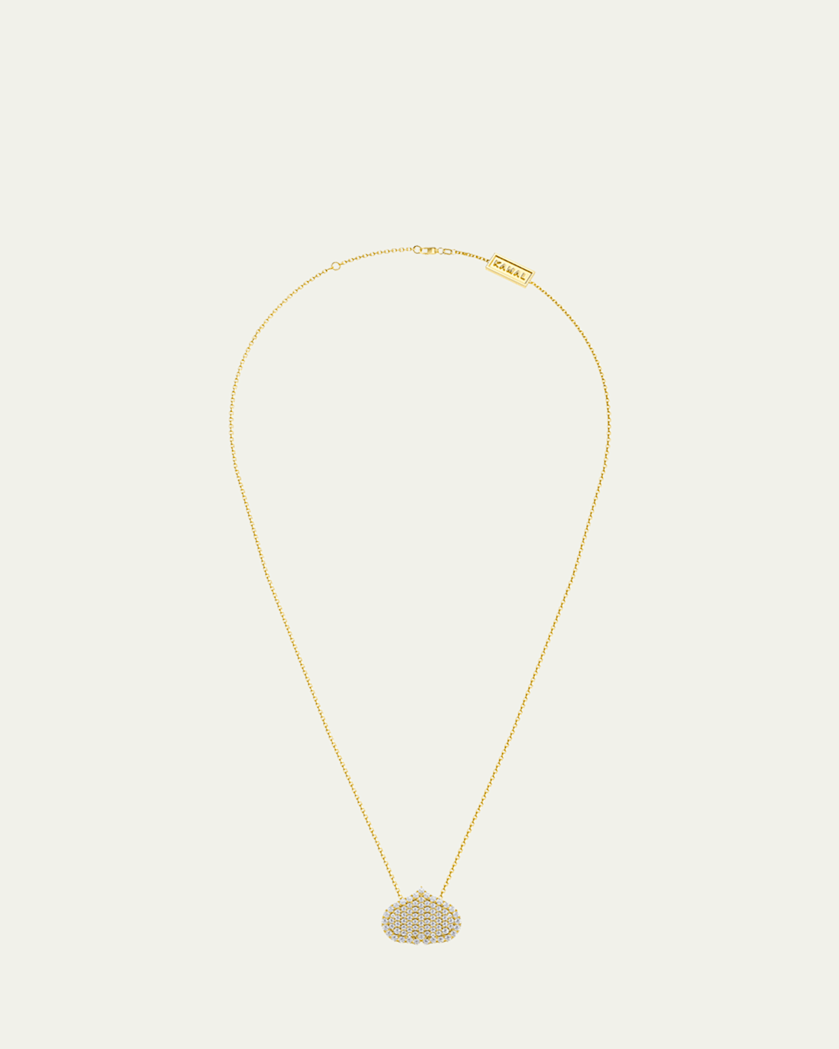 Eye Adore Diamond Pave Pendant Necklace, 15mm