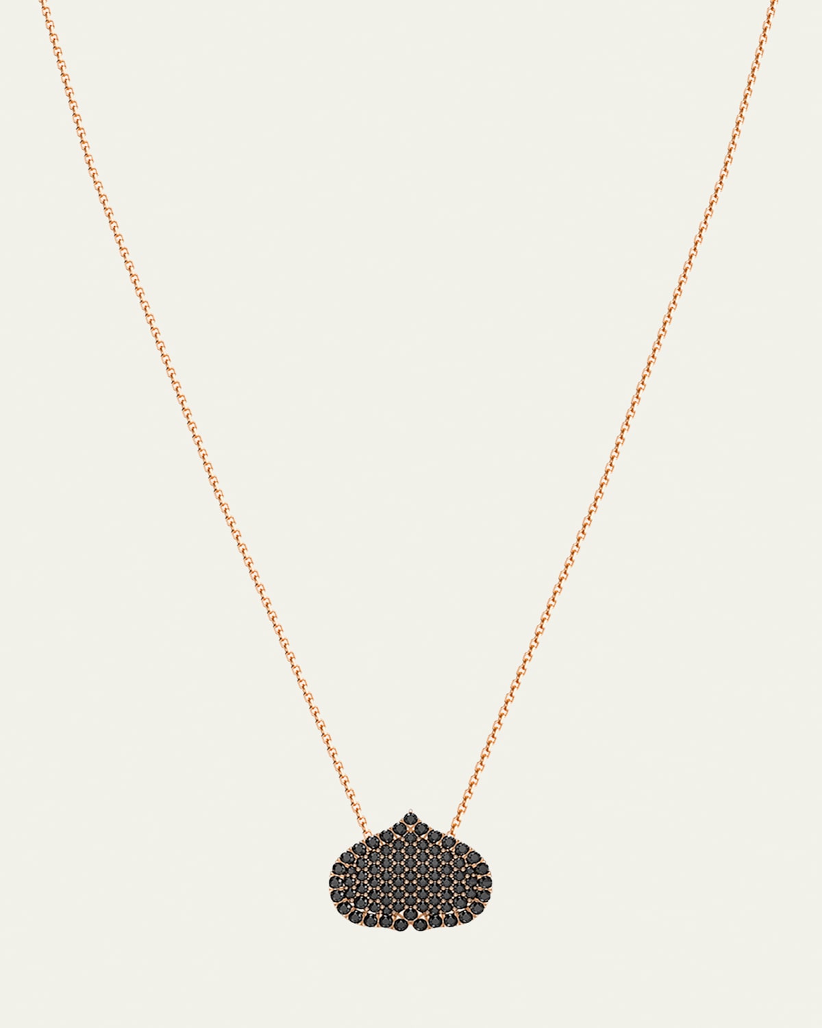 Eye Adore Black Diamond Pave Pendant Necklace, 15mm