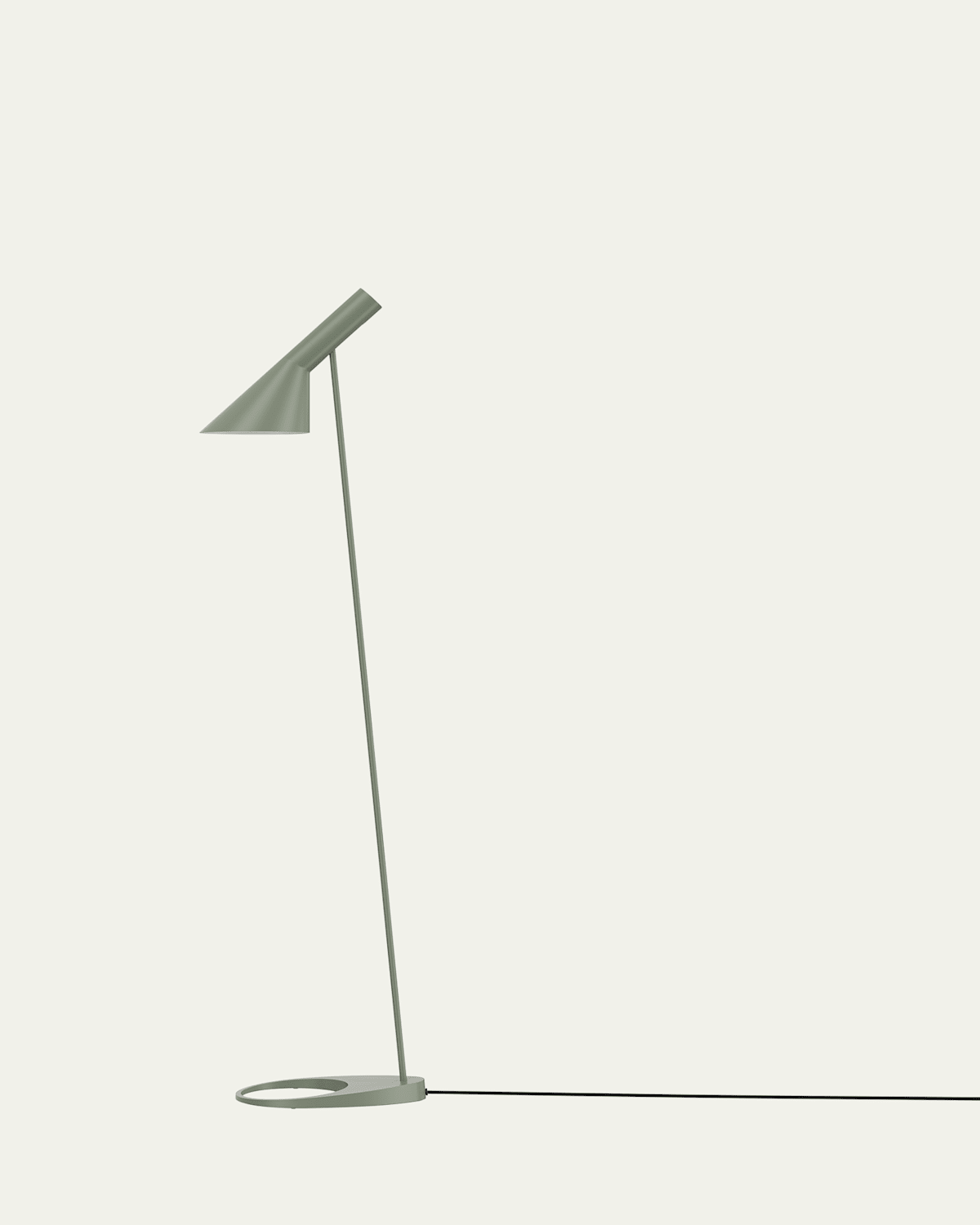 Louis Poulsen Aj Steel Floor Lamp In Pale Petroleum