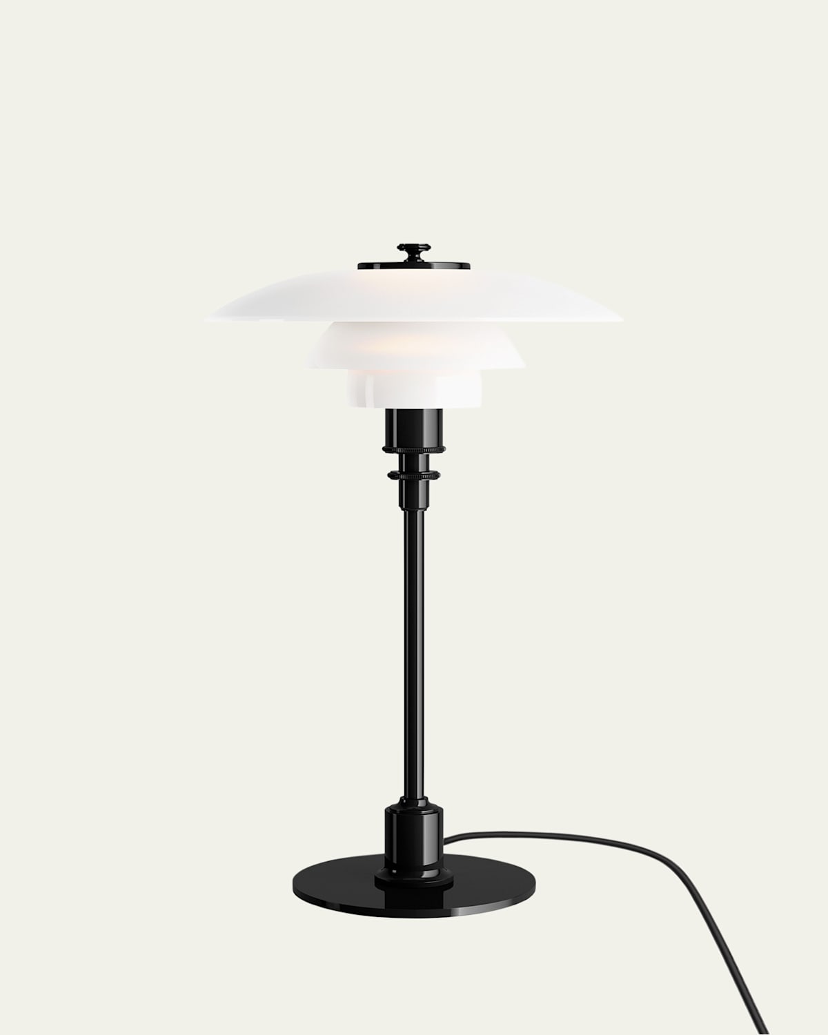 Louis Poulsen Ph 2/1 Table Lamp, 14" In Black Metalized