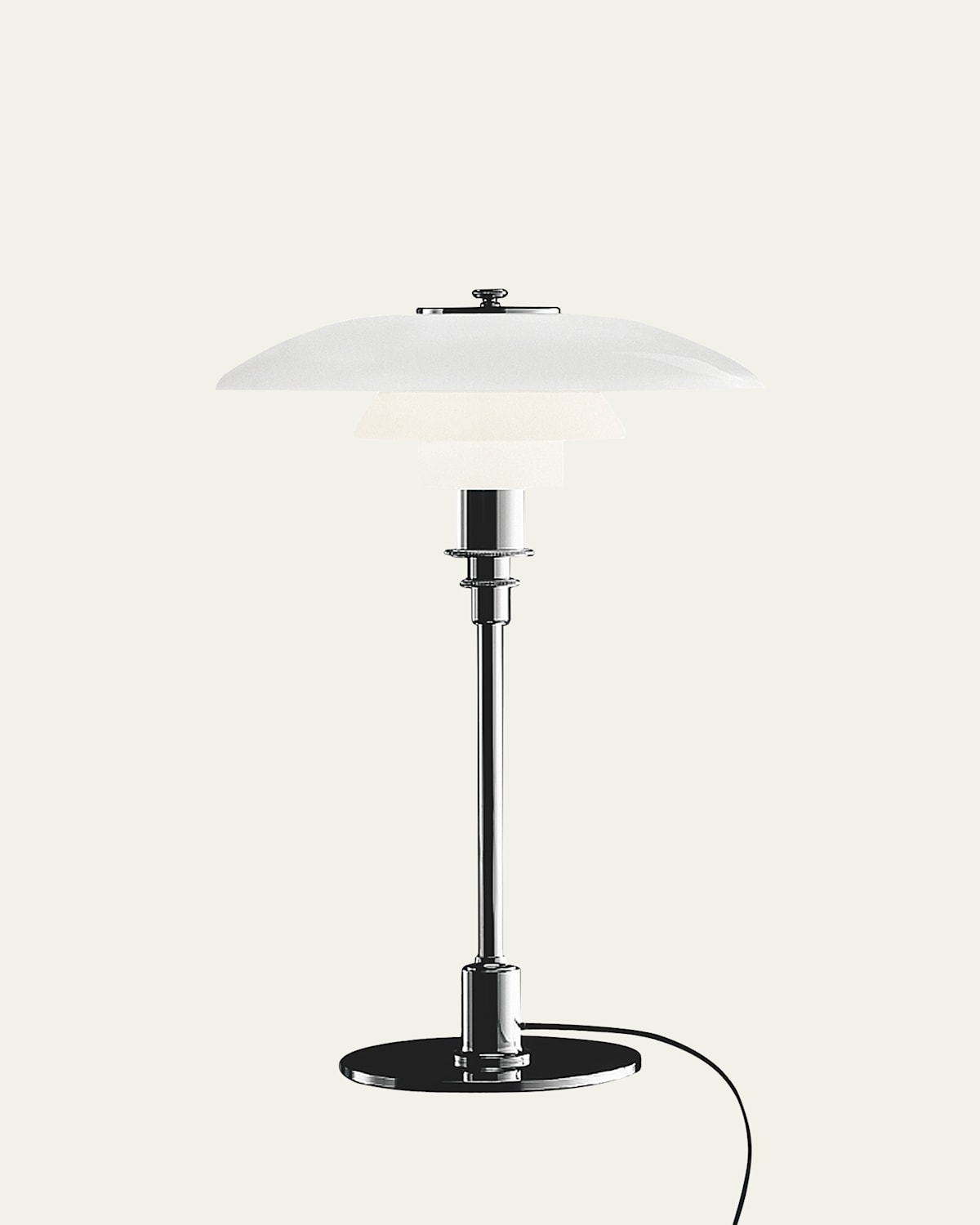 Louis Poulsen Ph 3/2 High-lustre Table Lamp In High Lustre Chrome Plated