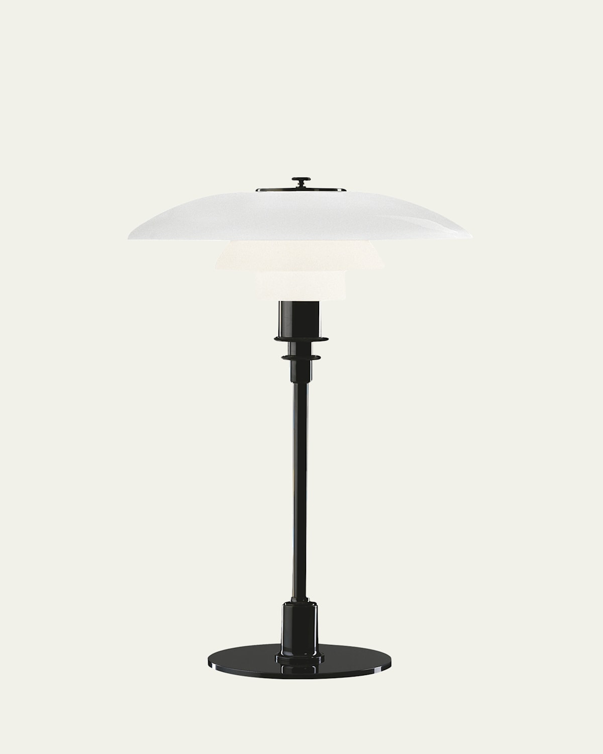 Louis Poulsen Ph 3/2 Table Lamp - 19" In Black Metalized