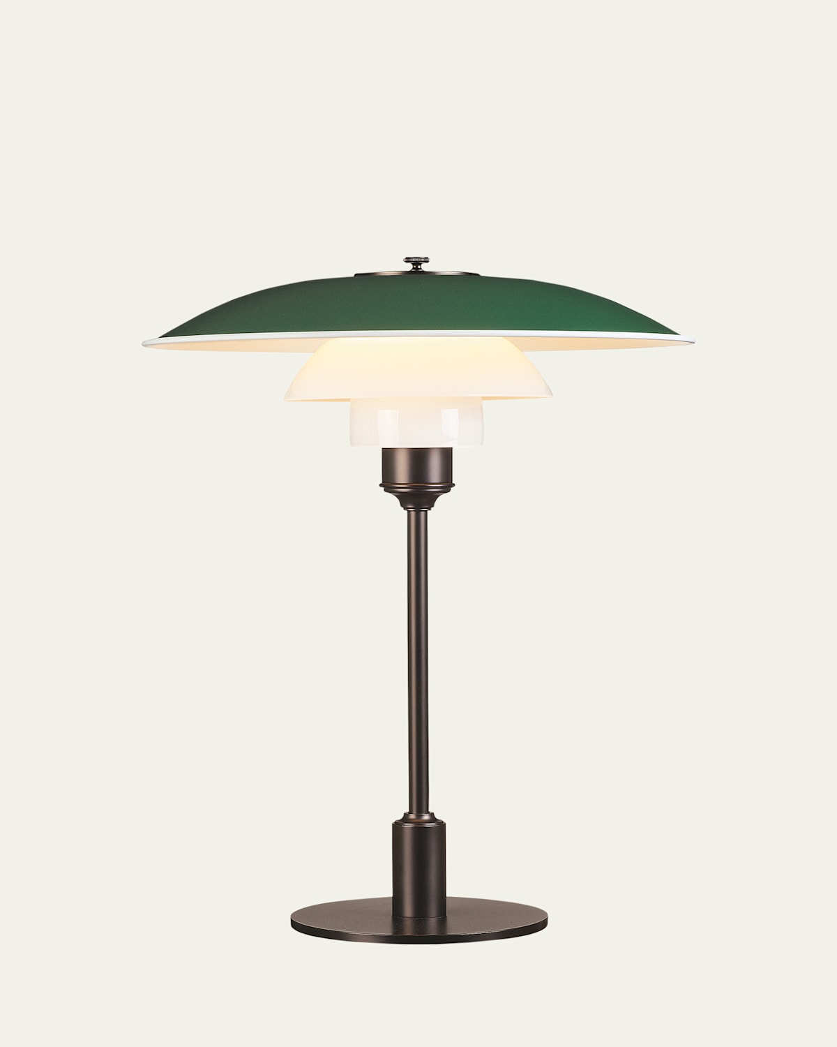 Louis Poulsen Ph 3/2 Table Lamp, 18" In Green