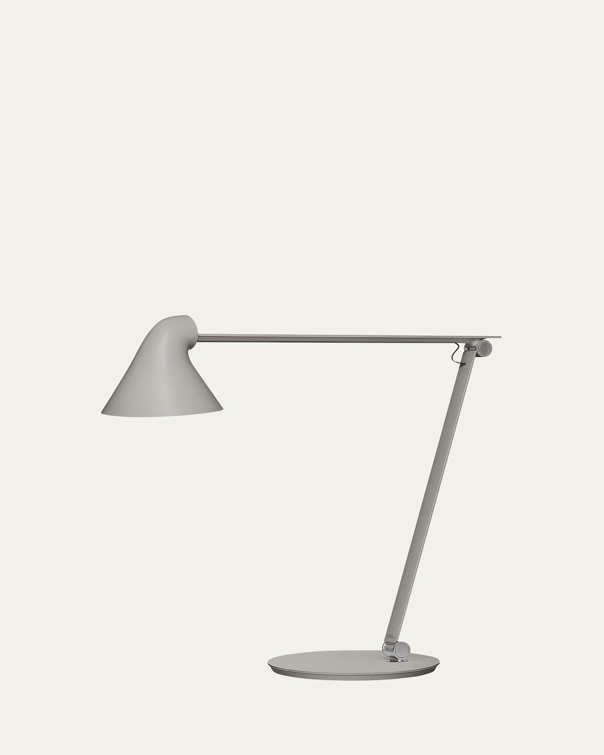 Louis Poulsen Njp Table Lamp In Light Aluminum Grey