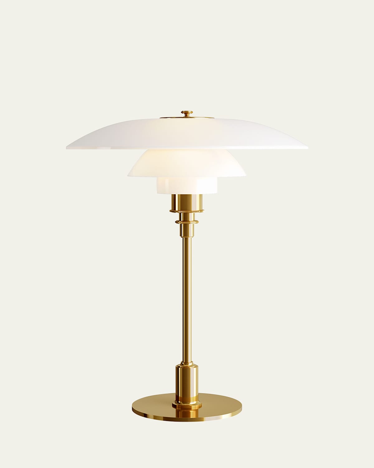 Louis Poulsen Ph 3/2 Table Lamp, 18" In Gold