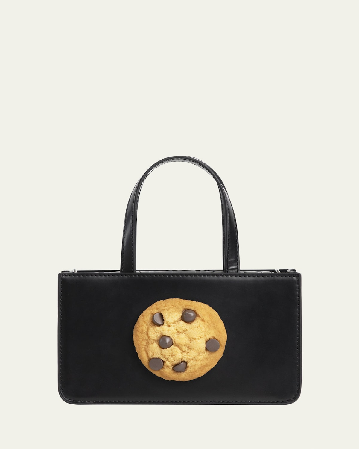 Small Cookie Leather Top-Handle Bag