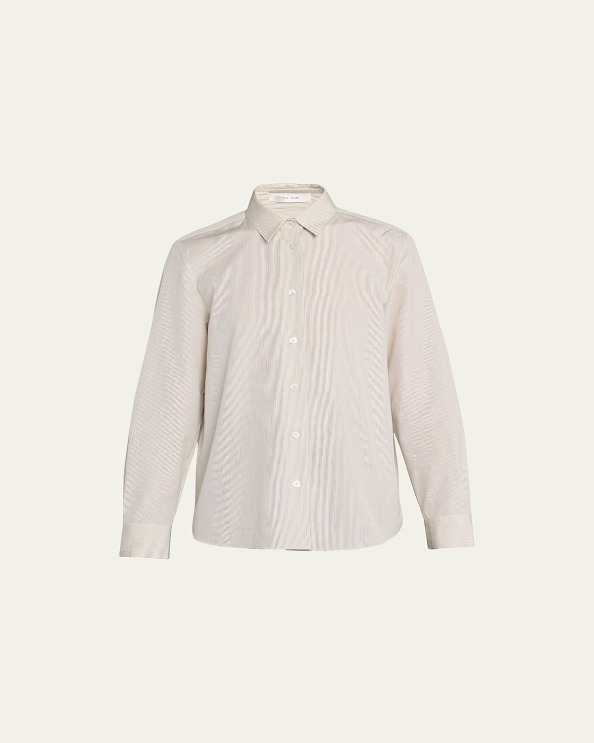 The Row Sadie Striped Collar Shirt