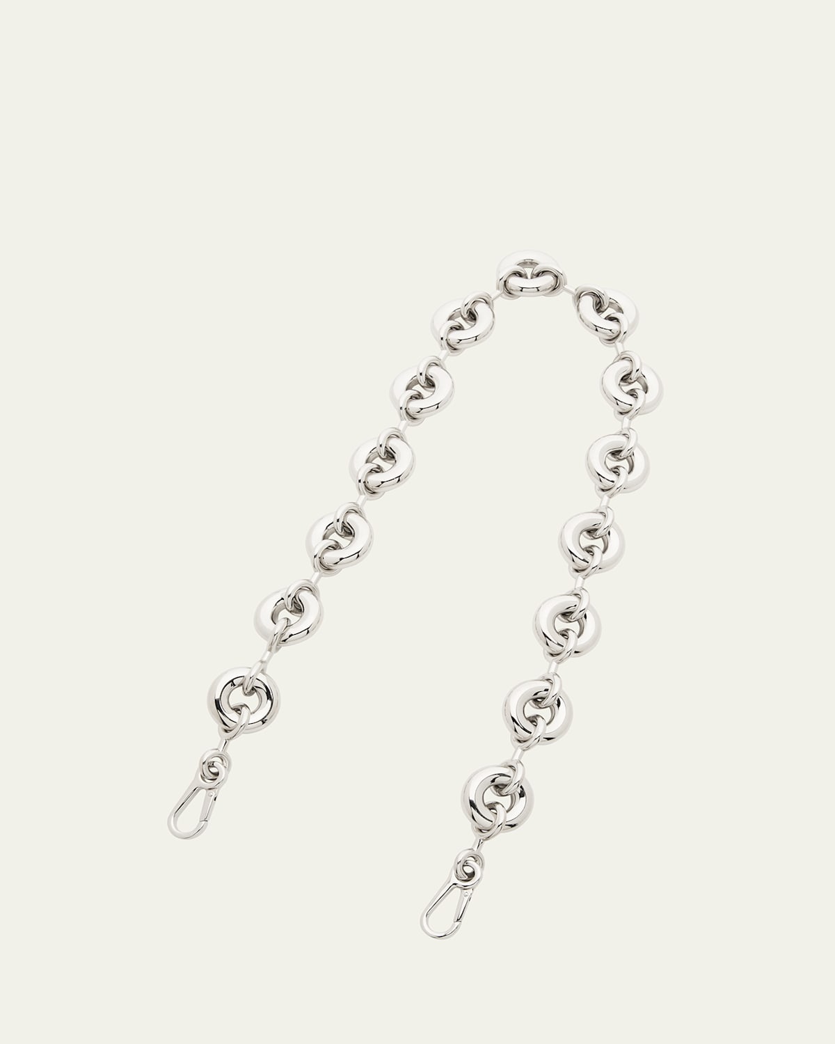Loewe Donut Chain Bag Strap In Silver