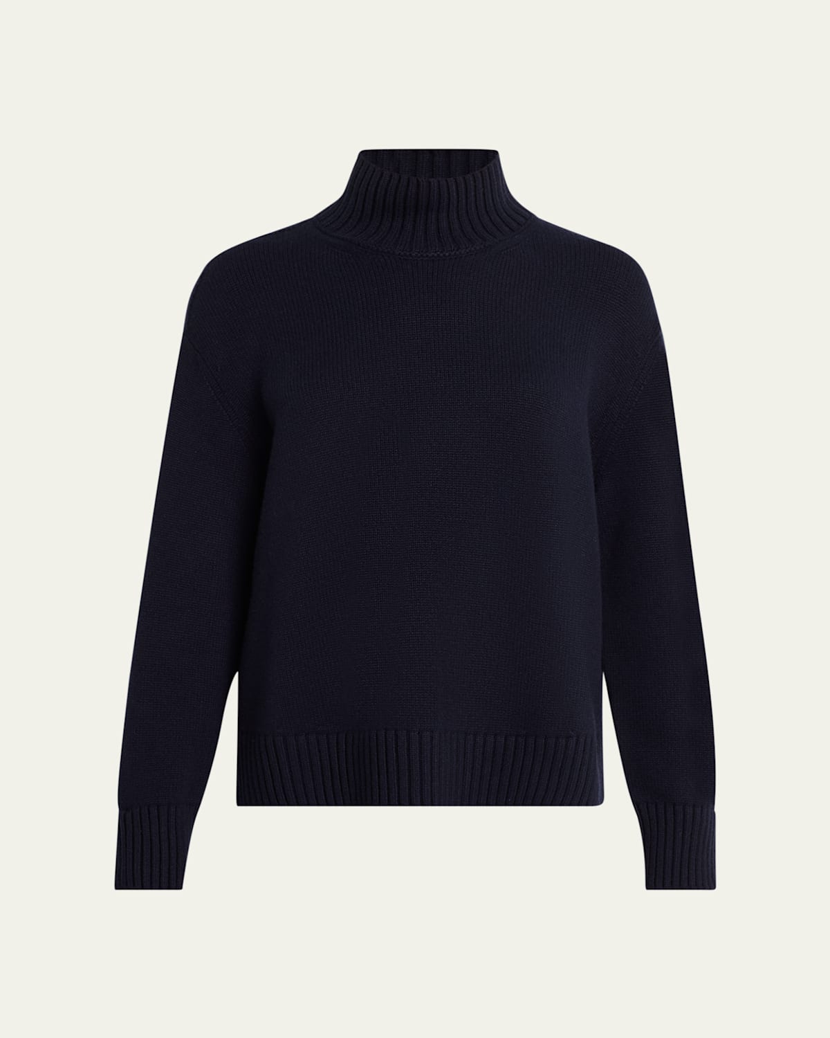 Loro Piana Parksville High-neck Cashmere Sweater In Blue Navy