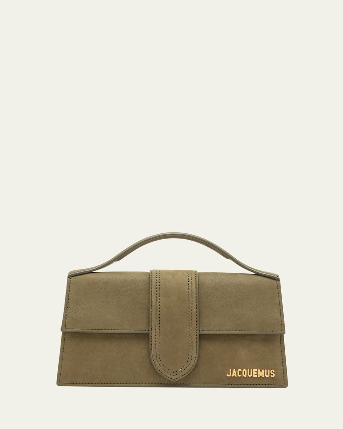 Jacquemus Le Grand Bambino Nubuck Crossbody Flap Bag