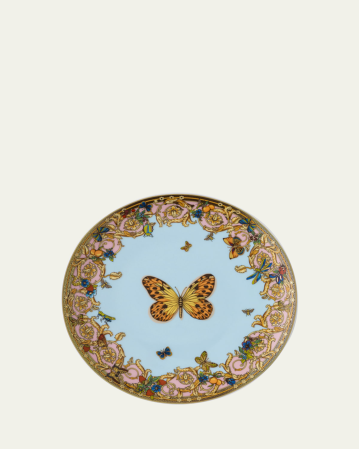 Versace Butterfly Garden Modern Bread & Butter Plate In Multi