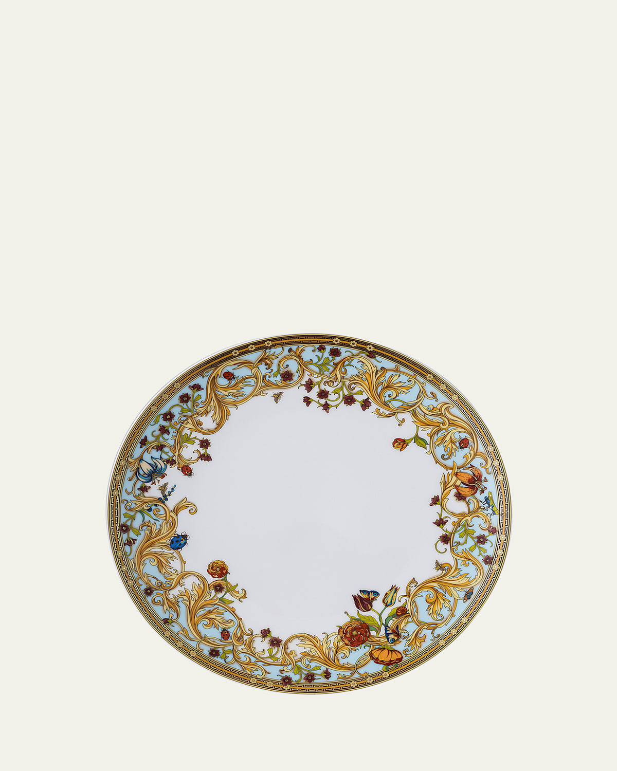 Versace Butterfly Garden Modern Dinner Plate, 11" In Multi