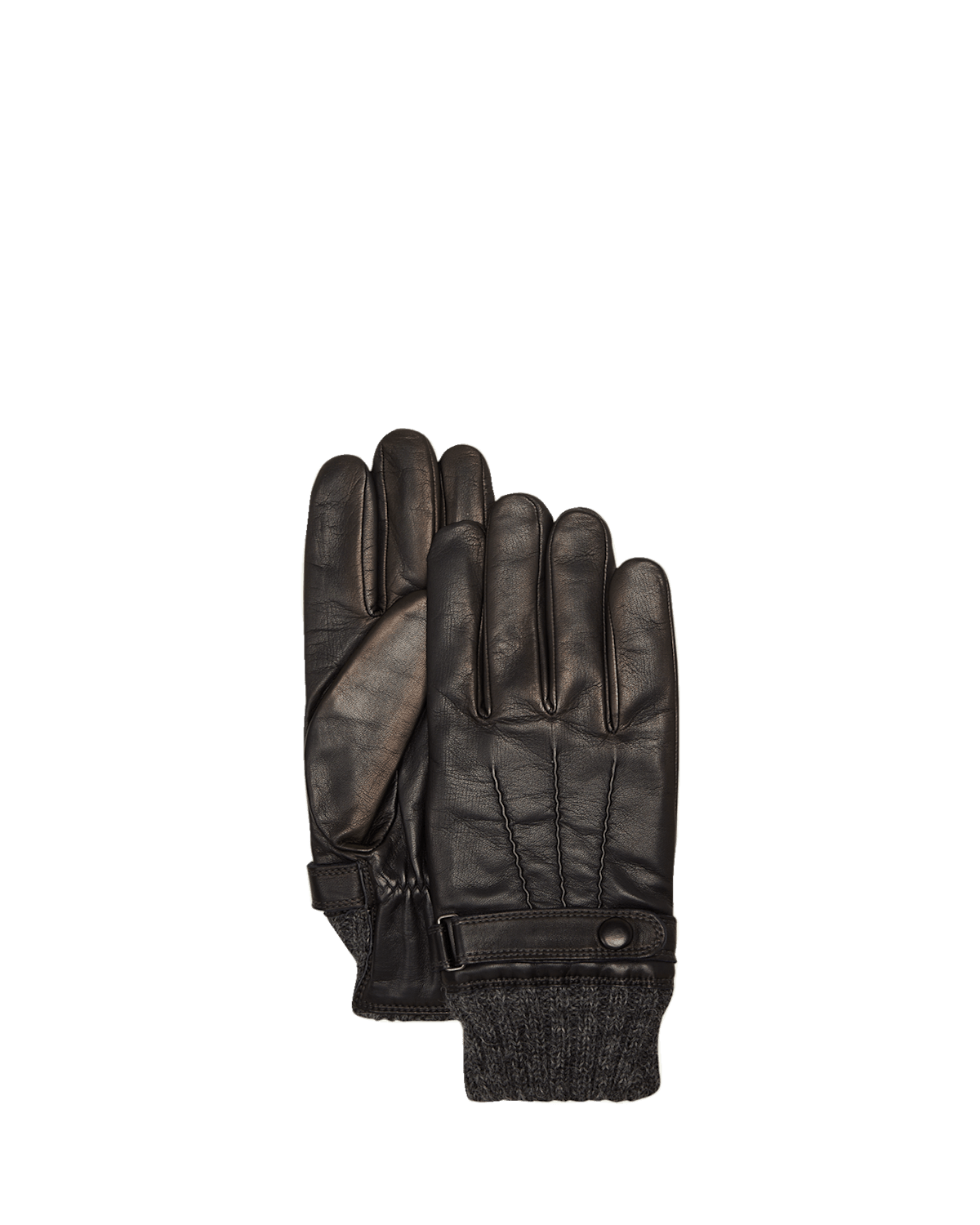 Agnelle Men's Darius Cashmere-Lined Leather Gloves | Thumbnail 2