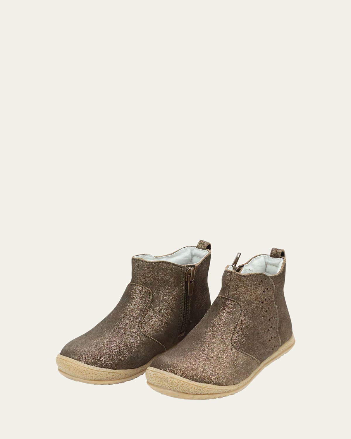 L'amour Shoes Girl's Marla Boots, Baby/toddler/kids In Brown Shimmer