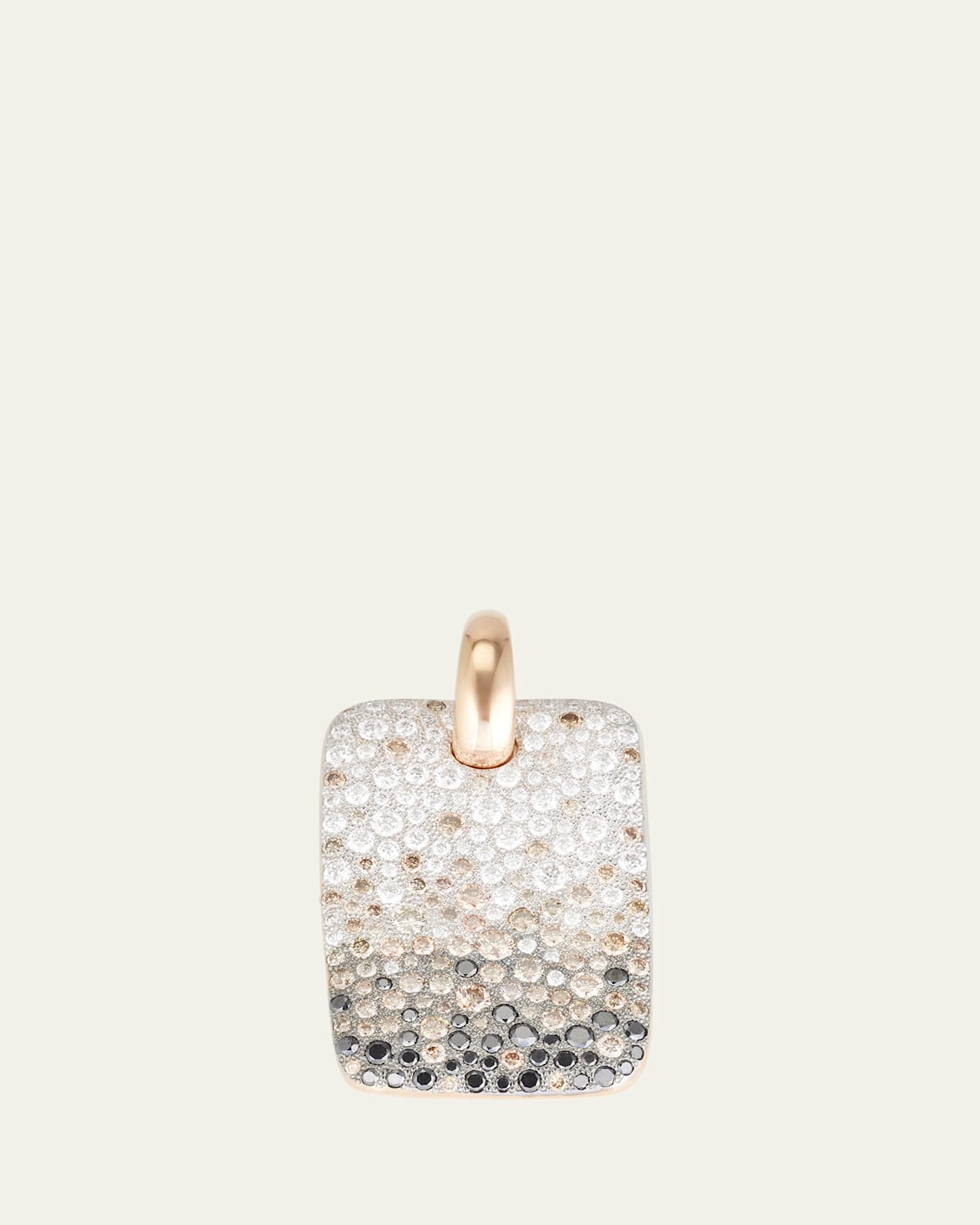 18K Rose Gold Sabbia Pendant with Diamonds