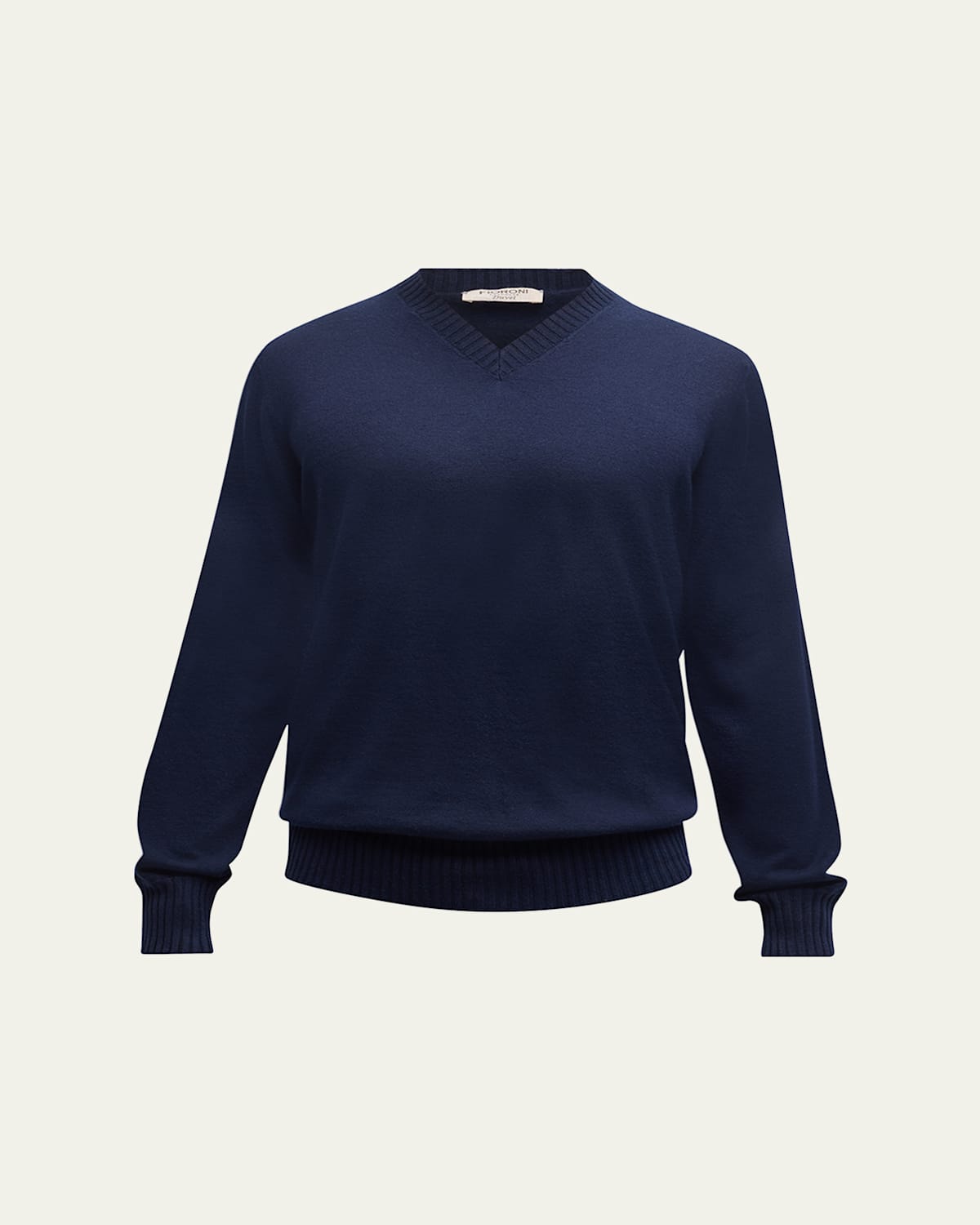 Men's Duvet Cashmere High V-Neck Sweater