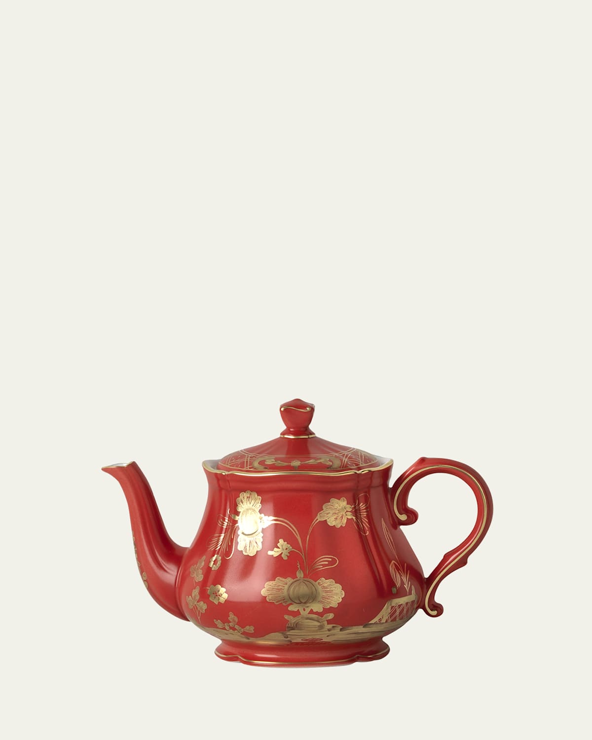 Ginori 1735 Oriente Italiano Rubrum Teapot In Oirubrum