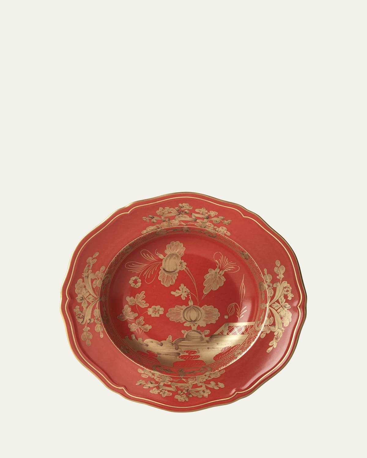 GINORI 1735 Oriente Italiano Rubrum Soup Plate
