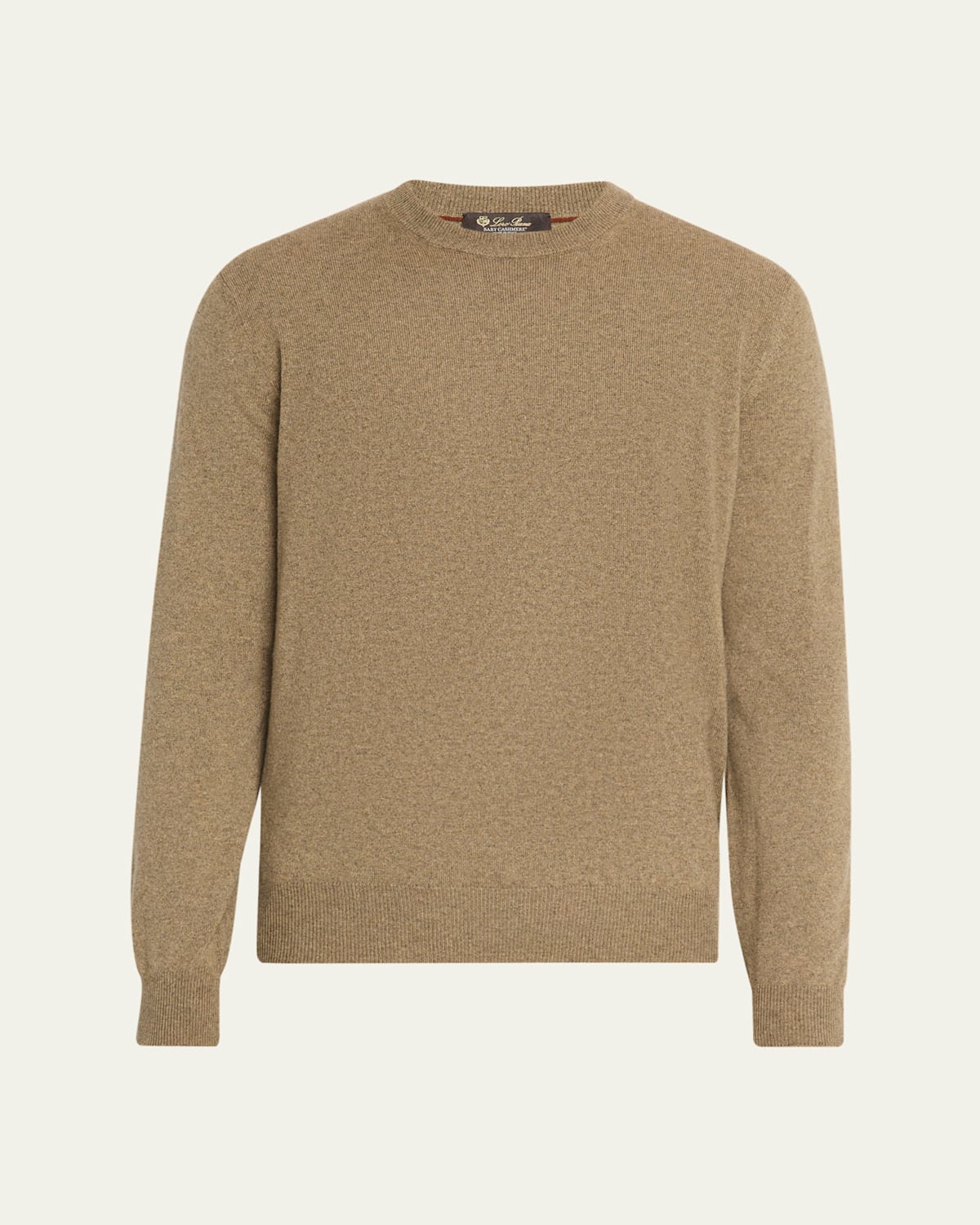Loro Piana City Birdseye Baby Cashmere Sweater In Brown
