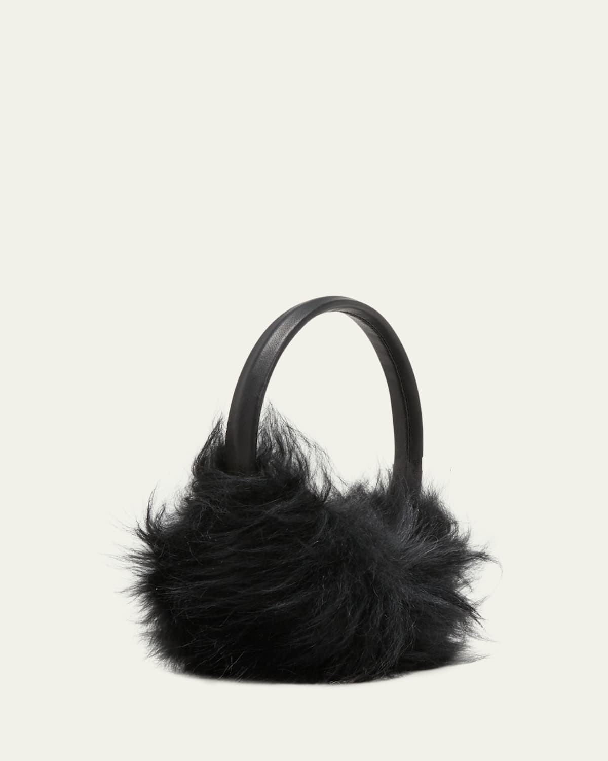 Yves Salomon Thick Leather & Cashmere Earmuffs