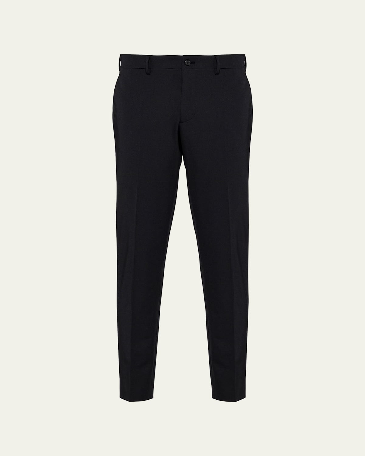 Prada Mens Black Slim-fit Straight-leg Woven Trousers In Black