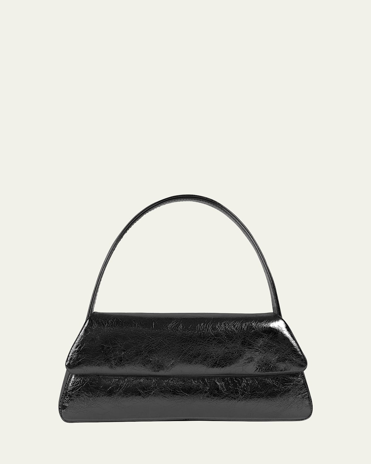 Elliott Crinkled Leather Shoulder Bag