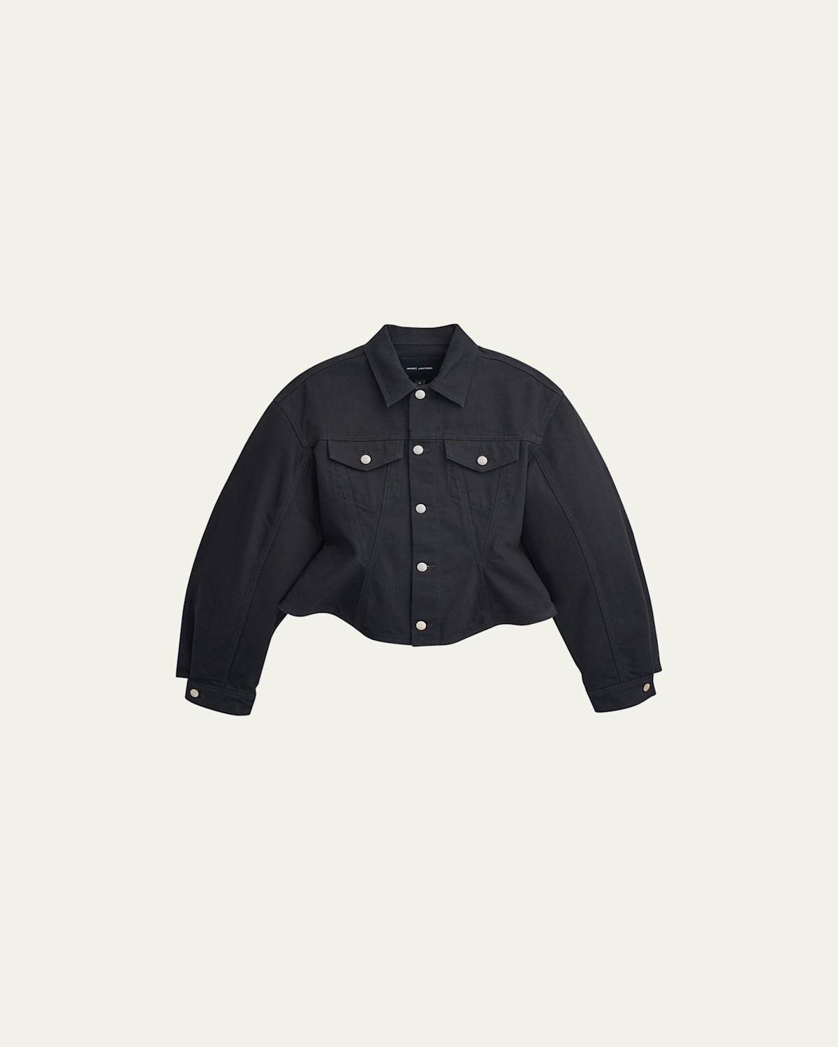 Fluted Denim Jacket