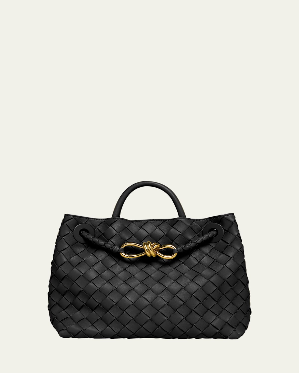 Bottega Veneta Small Andiamo Bag In Black