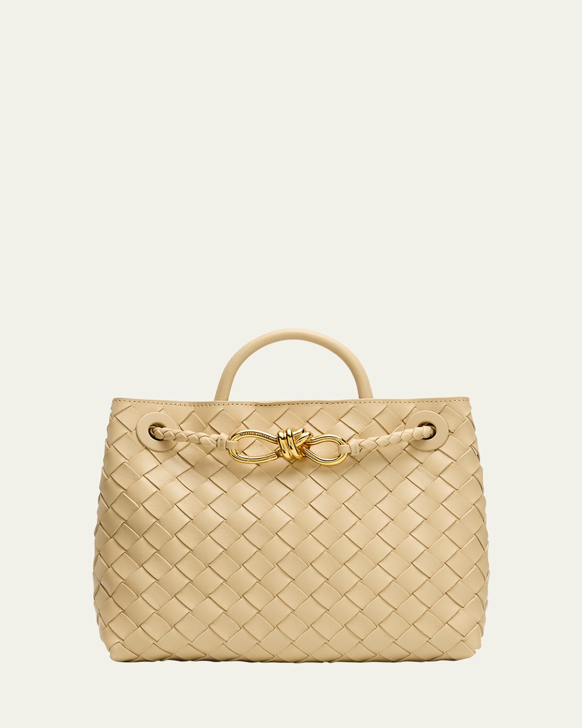 Bottega Veneta Small Andiamo Bag In Light Butter