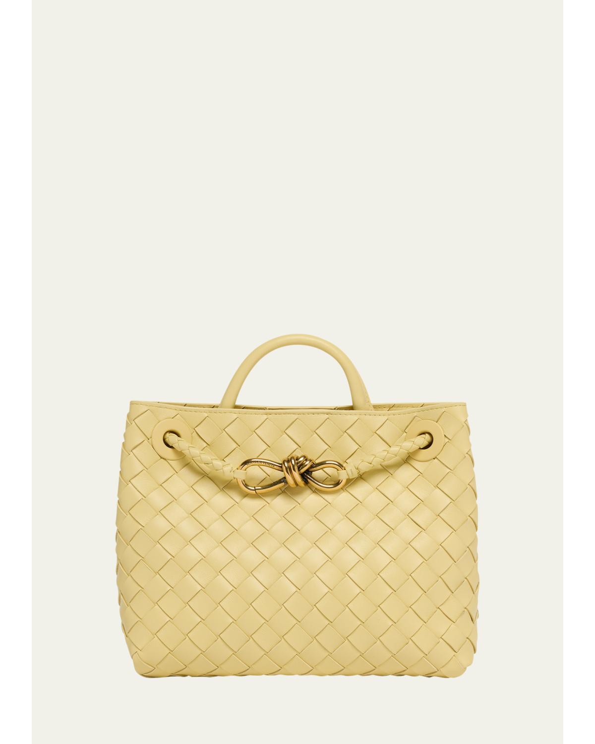 Andiamo Small Leather Top-Handle Bag