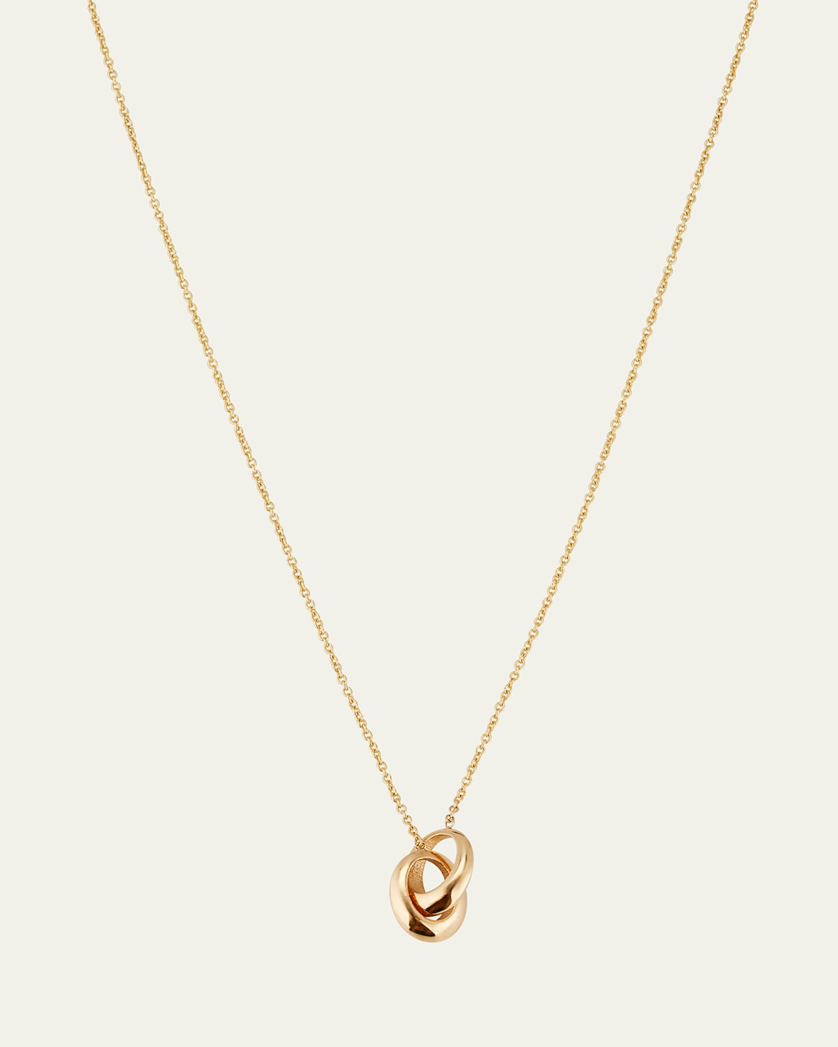 18K Micro Crescent Links Necklace