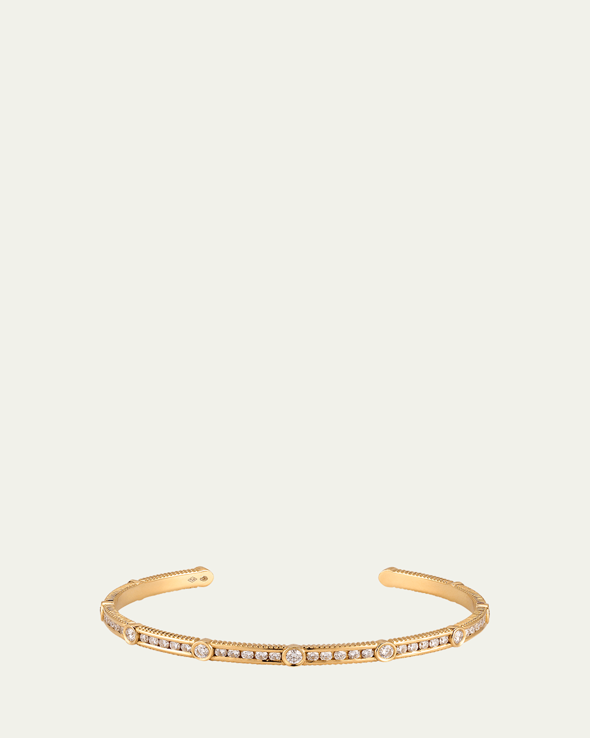 18K Rayon Diamond Bangle