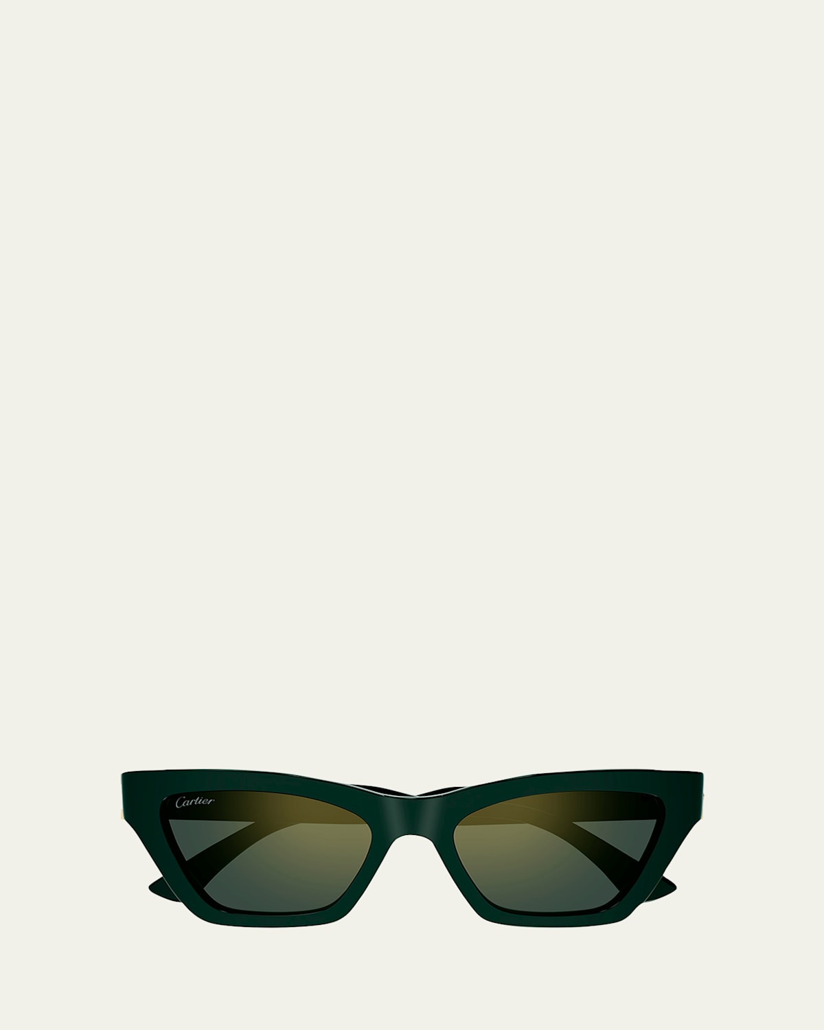 Cartier Logo Acetate Cat-Eye Sunglasses