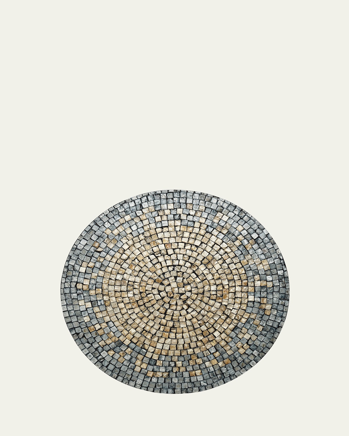Kim Seybert Shell Mosaic Placemat In Gray/taupe