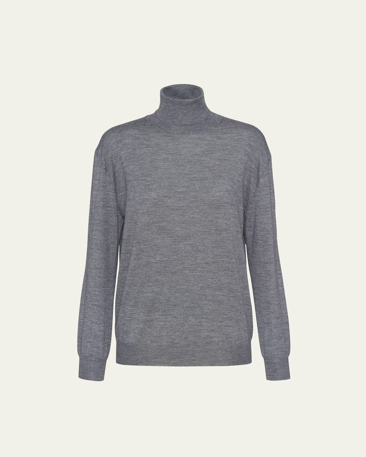 Prada Cashmere And Wool Turtleneck Sweater In Ardesia