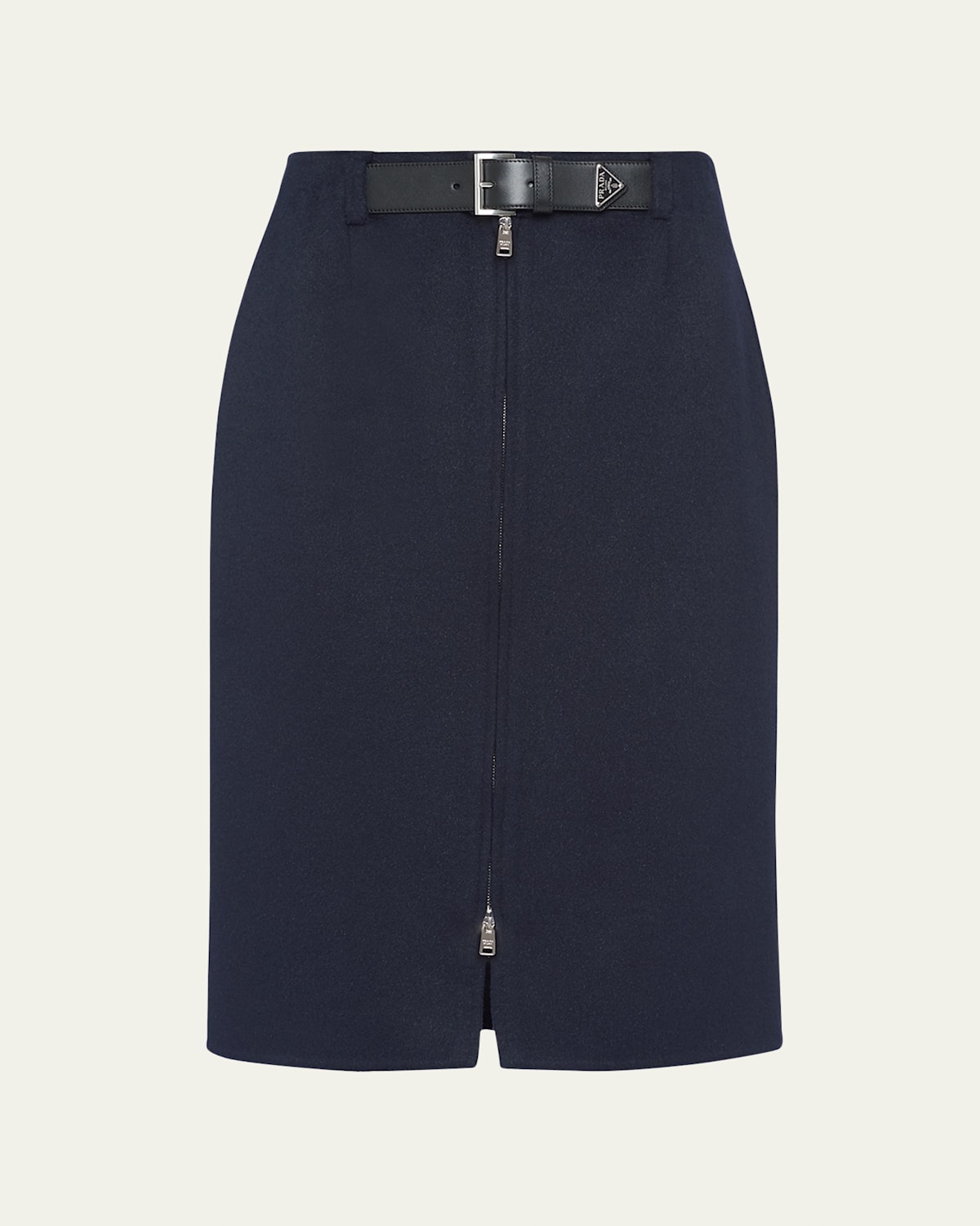Prada Midi Skirt In Bleu