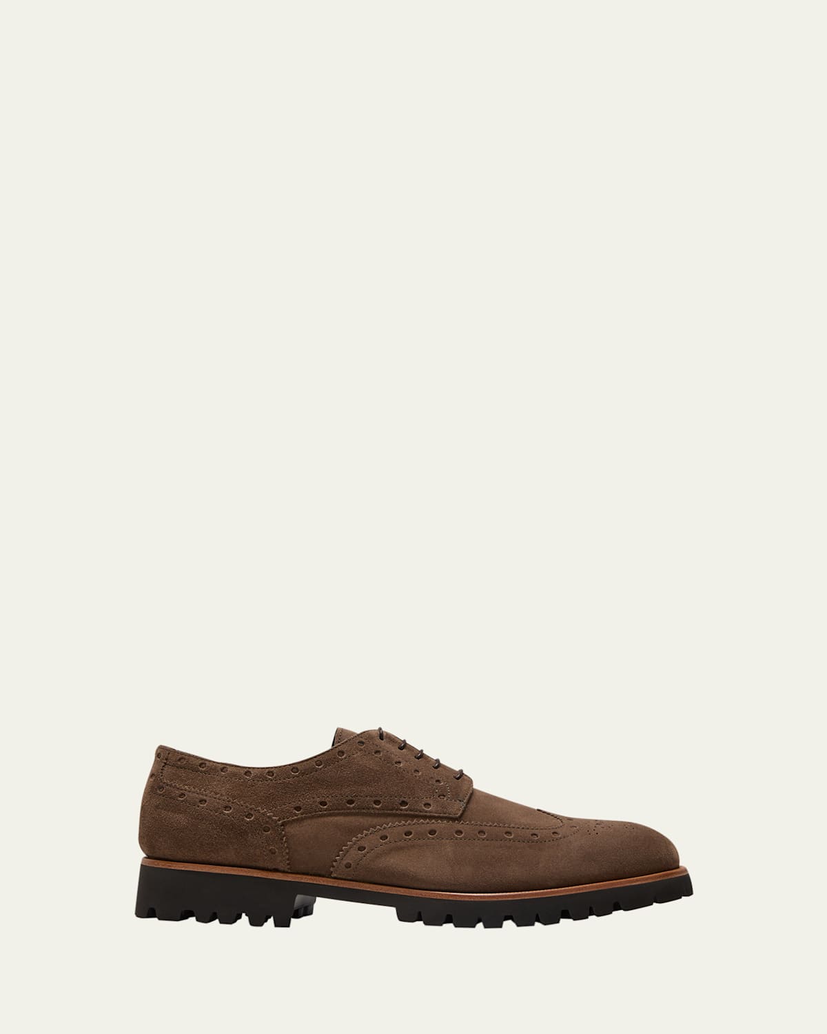 Men's Montagnana Brogue Suede Derby Shoes