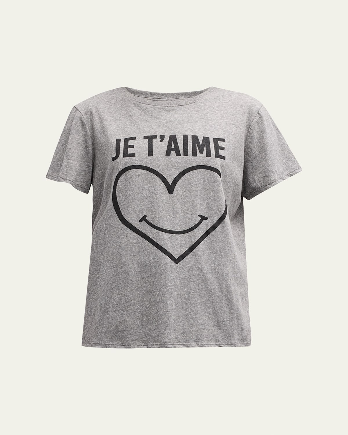 Smiling Heart Heathered Graphic T-Shirt