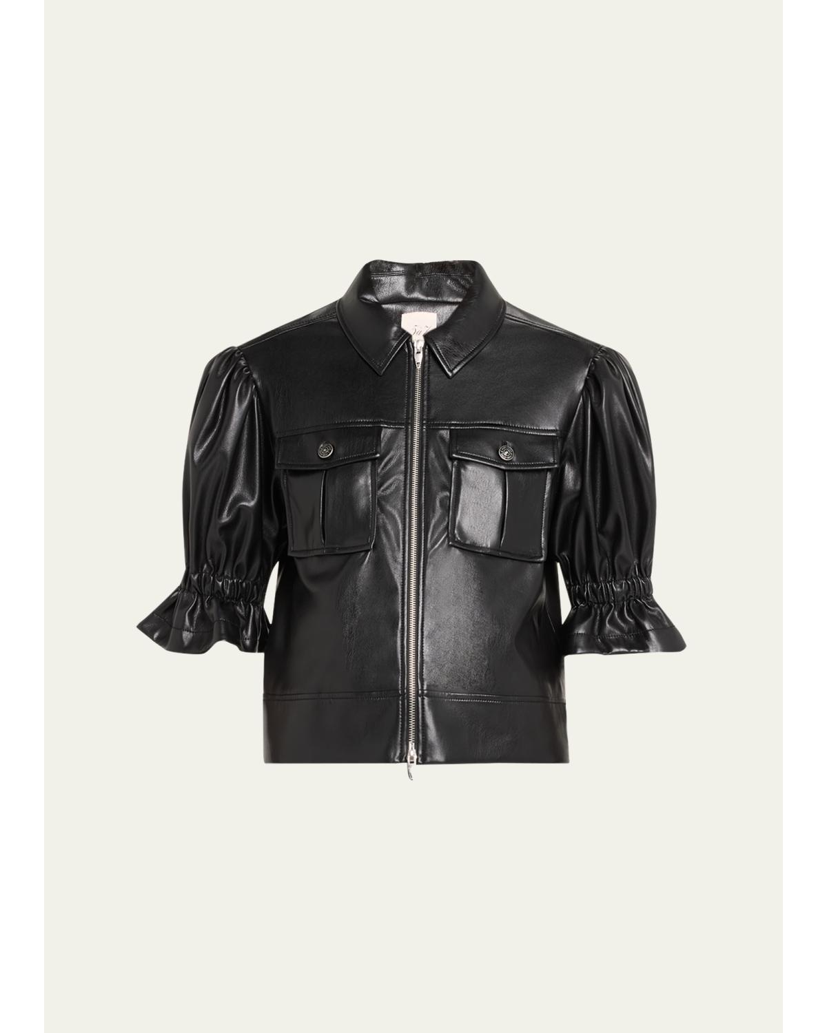 Holly Cropped Vegan Jacket