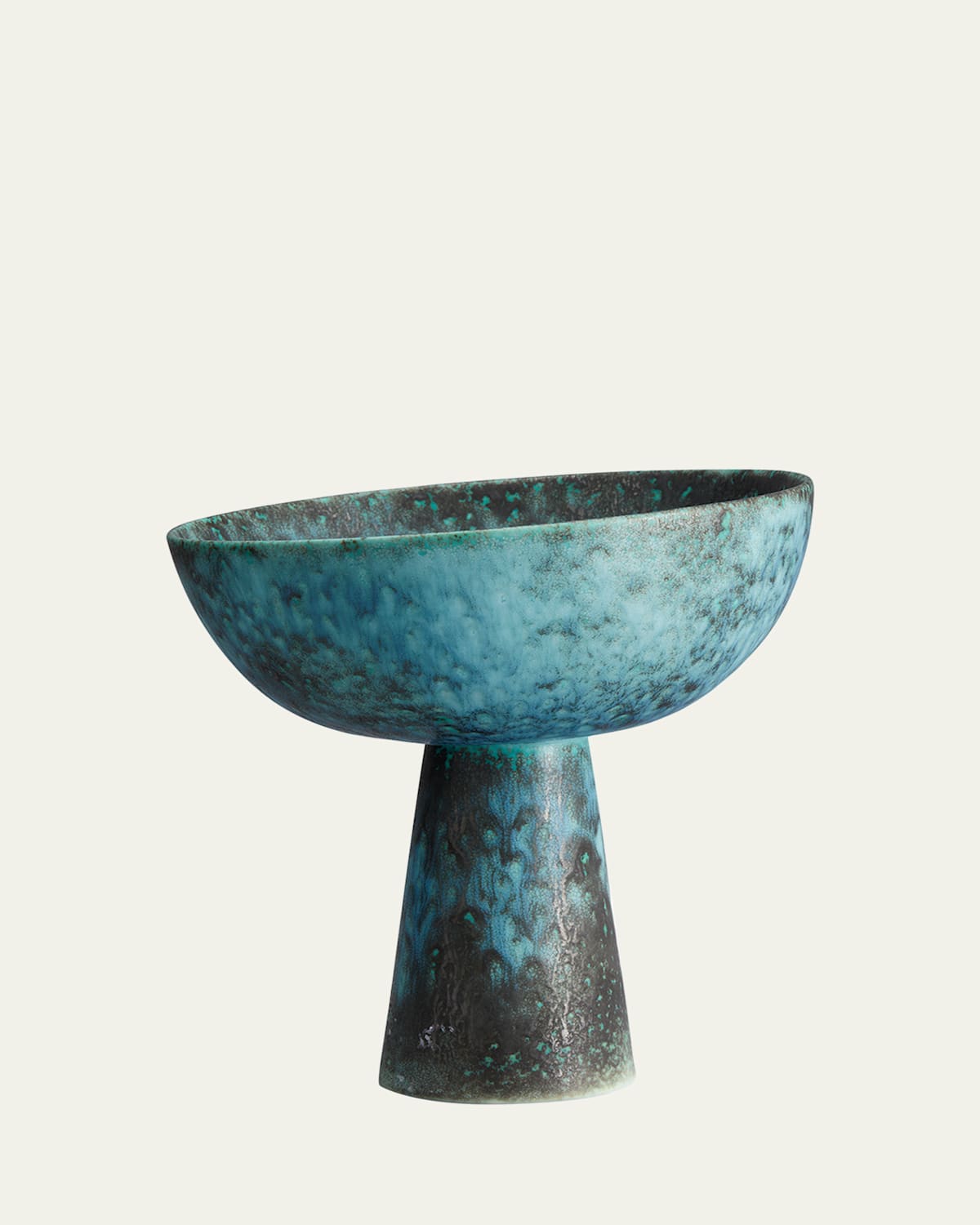 L'objet 8" Bronze Terra Bowl On Stand