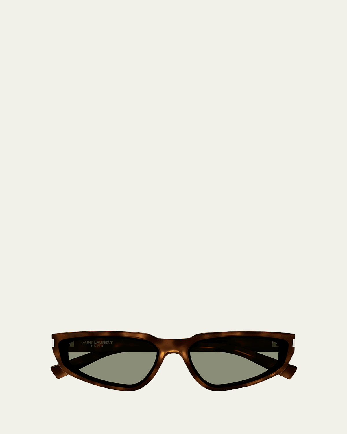 Saint Laurent Nova Acetate Cat-eye Sunglasses In Shiny Medium Havana