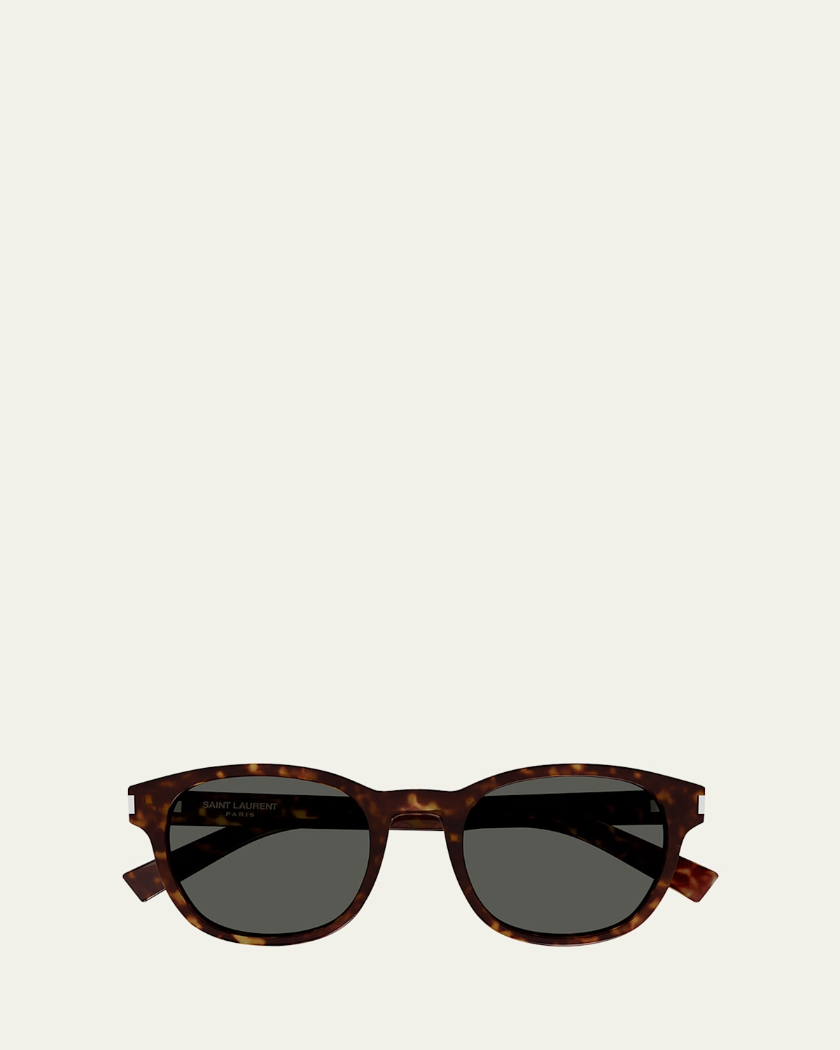 Saint Laurent Men's Sl 620 Acetate Round Sunglasses In Havana