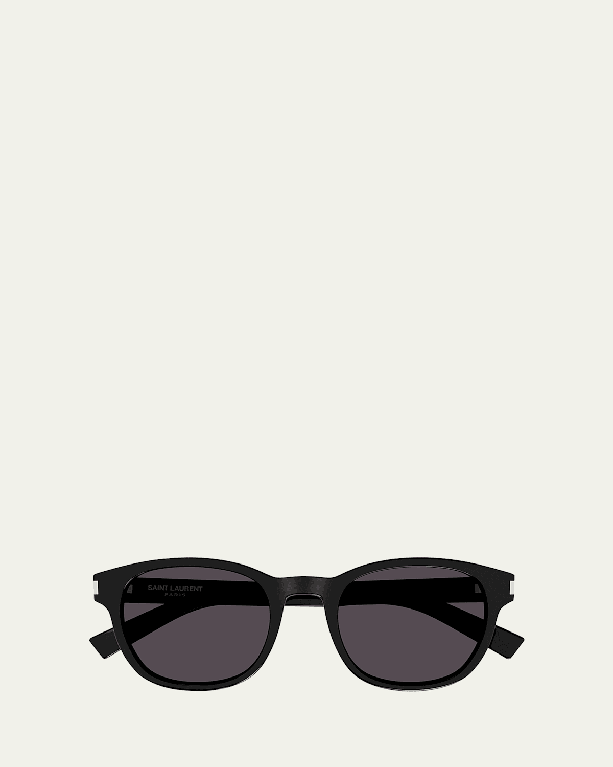 Saint Laurent Men's Sl 620 Acetate Round Sunglasses In Black