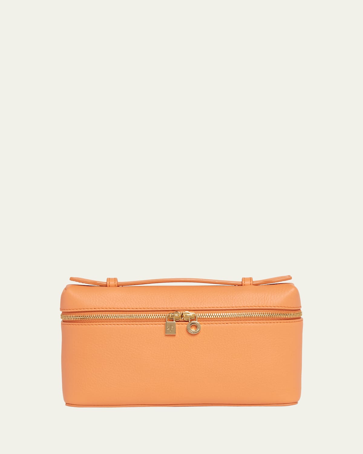 Loro Piana Zip Leather Crossbody Bag In L0ax Cinnamon Orange